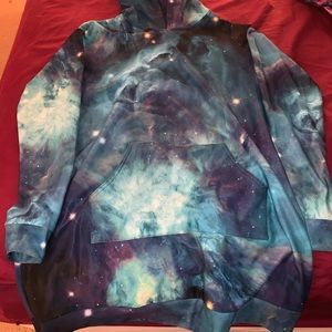 Blackmilk teal galaxy slouchy